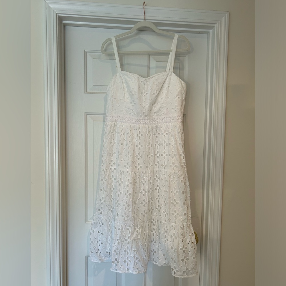 NWT Pulitzer Majorie Eyelet Dress in Resort White